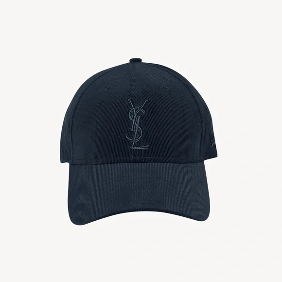 Saint Laurent YSL New Era Cap in Corduroy